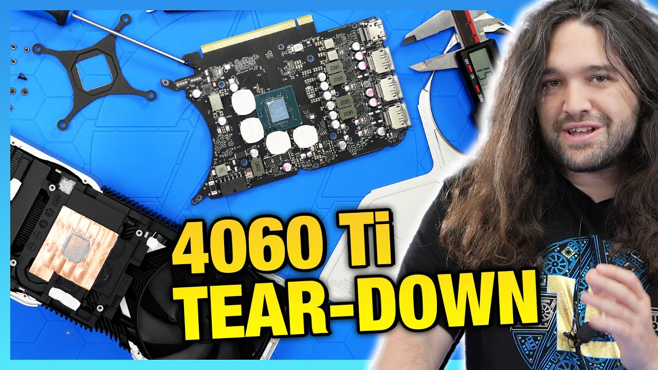 Tear-Down Speedrun of NVIDIA RTX 4060 Ti Founders Edition - YouTube