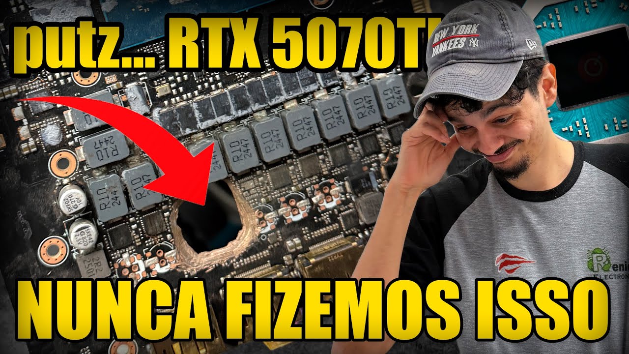 RTX 5070TI COM BURACO - EXPERIENCIA MALUCA DO CANAL. - YouTube